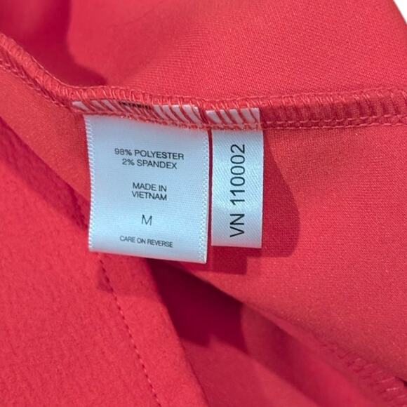 New York & Company Quarter Sleeve Back Zip Red Sheath Dress - M - Picture 9 of 11